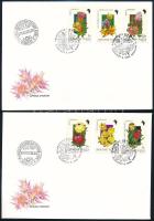 1990 Földrészek virágai (I.) - Afrika vágott sor 2 FDC-n