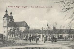 Nagysurány Catholic church and school