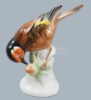 Unterweissbach madár figura, jelzett, hibátlan, m: 12 cm