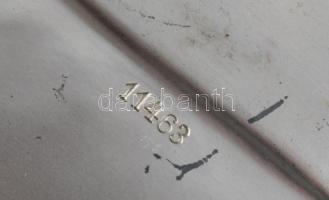 cca 1910 WMF szecessziós ezüstözött tálca, jelzett, kopással, 22x29 cm