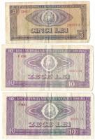 Románia 1966. 5L + 10L T:F
Romania 1966. 5 Lei + 10 Lei C:F
Krause P#93, P#94