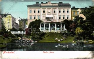 Marianske Lazne, Marienbad; Tepler Haus / Tepler Building, park detail