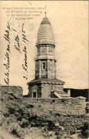 1905 Loiben, Krieger-Denkmal zwischen Loiben und Dürnstein zur Erinnerung an die Schlacht im Jahre 1805. Verlag Joh. Saska / monument