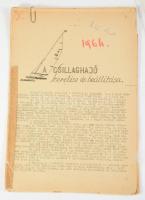 Jutasi István (1929-2011) olimpikokn vitorlázó személyes okmány és nyomtatvány hagyatéka. Fiatalkori...