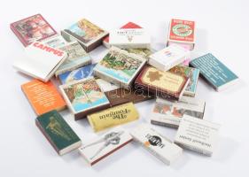 Vegyes gyufásdobozok, tartalommal