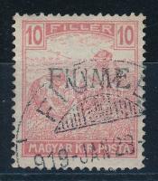 Fiume 1918 Arató 10f kézi II-es (H/II) felülnyomással (Sassone 8/IIa), Bodor vizsgálójellel (Mi EUR 500.-)