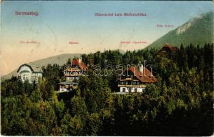 Semmering, Villenviertel beim Südbahnhotel. Kunstverlag S. Frank / villas (EK)