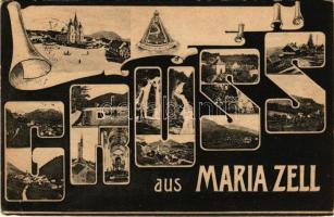 1930 Mariazell (Steiermark), pilgrimage church. Gregor Fischer montage (EB)