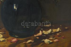 Murin Vilmos (1891-1952): Csendélet. Olaj, vászon, jelzett. Hátoldalán Dorko kassai galéria és képke...