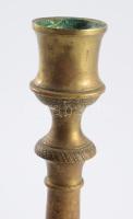 cca 1880 Bronz gyertyatartó pár, m:21 cm
