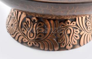 Lignifer iparművész kínáló, jelzett, d: 20 cm, m: 9 cm