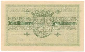 Német Birodalom / Weimari Köztársaság / Darmstadt 1923. 10.000.000M "A 719887" vízjeles pa...