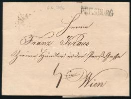 1836 Levél 4kr portóval "PRESBURG" - Wien