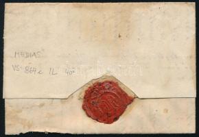1849 Levél 8kr portóval "MEDIAS" + kézi dátum - Schaesburg