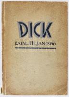 Paul F. Dick Esslingen a[m] N[eckar]. Werkzeuge Für Metall-, Holz- und Steinbearbeitung. Katalog Nr....