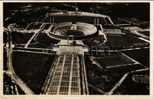 1939 Amtliche Olympia Postkarte zugunsten des Olympia Fonds Nr. 10. Gesamtansicht Reichssportfeld / Olympic games + So. Stpl. (EK)