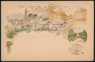 1896 2kr díjjegyes milleniumi képeslap, használatlan