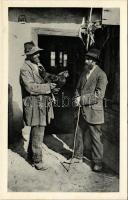 Podkarpatská Rus. Zid. typy od Marmarose / Kárpátaljai zsidók Máramarosból / Transcarpathian Jewish men from Maramures. Judaica