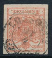 1850 3kr HP III fehér folt a pajzscsúcsnál "LOSSONCZ"