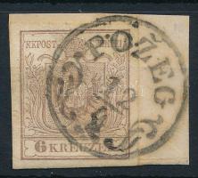 1850 6kr MP III finom nyomat "POZEG"