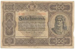 1920. 100K "Orell Füssli Zürich" nyomdahely jelöléssel, "A 032 013905" sorszámma...