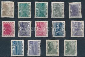 Ausztria 1932 Forgalmi sor Mi 530-543, Mi 542 Rüdiger Soeckning tanúsítvánnyal (Mi EUR 1.000.-)