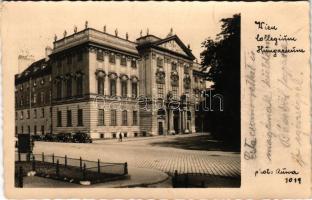 Wien, Vienna, Bécs; Magyar Királyi Nemesi Testőrség palotája, Magyar Testőrpalota, 1924-től a Collegium Hungaricum székhelye volt a palotában / Palace of the Hungarian Guard. Since 1920, the Hungarian Historical Institute in Vienna, and since 1924 the Collegium Hungaricum were headquartered in the palace. photo (EK)