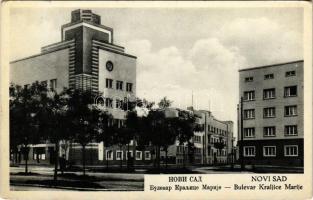 Újvidék, Novi Sad; Bulevar Kraljice Marije / Mária királyné útja / street view (EK)