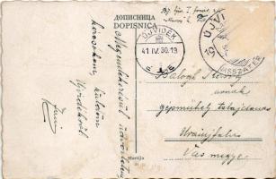 Újvidék, Novi Sad; Ulica Kralja Petra / utca, villamos, üzletek / street view, tram, shops + "1...