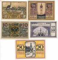 Német Birodalom 1918-1920. 10pf + 20pf + 25pf + 50pf (2xklf) T:AU-XF
German Empire 1918-1920. 10 Pf...