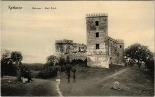 1909 Károlyváros, Karlovac; Dubovac, Stari Grad / Dobóc vára. L. Reich kiadása / castle