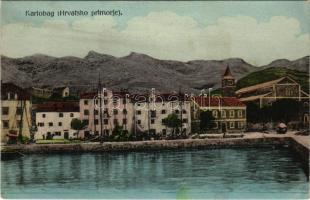 1910 Karlobag, Carlopago; látkép. Nikola Pavelic kiadása / general view (fl)