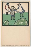 Kinderspiele. Wiener Werkstätte No. 112. litho s: Mela Koehler (EK)