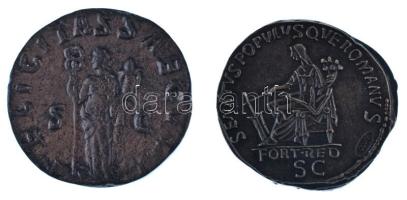 Római Birodalom 98-117 / Traianus "SENATVS POPVLVSQVE ROMANVS - FORT RED SC" Sestertius br...