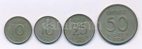 Svédország 1956TS 50ö Ag "VI. Gusztáv Adolf" + 1957TS Ag "VI. Gusztáv Adolf" + 1960TS Ag 10ö "VI. Gusztáv Adolf" + 1961U 10ö Ag "VI. Gusztáv Adolf" T:XF Sweden 1956TS 50 Öre Ag "Gustaf Adolf VI" + 1957TS Ag "Gustaf Adolf VI" + 1960TS 10 Öre Ag "Gustaf Adolf VI" + 1961U 10 Öre Ag "Gustaf Adolf VI" C:XF