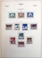 1900-1988 Nagy magyar gyűjtemény 4 db előnyomott albumban, sok jobb kiadással, blokkokkal. Javarészt...