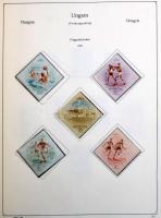 1900-1988 Nagy magyar gyűjtemény 4 db előnyomott albumban, sok jobb kiadással, blokkokkal. Javarészt...