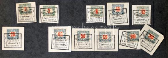 Kb 100-150 db bélyegzés, közte alkalmiak, mappában