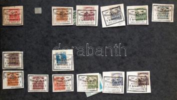 Kb 100-150 db bélyegzés, közte alkalmiak, mappában