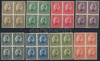1921 Mi 145-158 vágott négyes tömbök