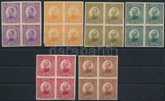 1921 Mi 145-158 vágott négyes tömbök
