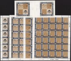 1996 Sakk Mi 293-296 30 bélyeget tartalmazó ívekben + bélyegfüzet