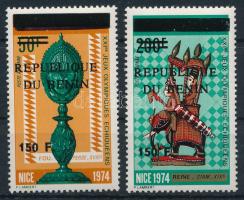 1996 Sakk felülnyomás 2 régebbi értéken Mi 741 + 761