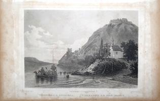 [Látkép] Visegrád a Dunánál. Vissegrad an der Donau. Ludwig Rohbock (1824-1893) német grafikusművész...