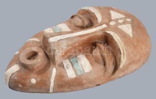 Afrikai kerámia maszk, 20x11,5 cm