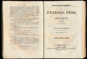 Kock, Paul de: A feleség, férj, és szerető. Regény két kötetben. Ford.: Rajkai F. I. [Friebeisz Istv...
