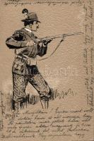 Hunter Emb. litho s: Heyer
