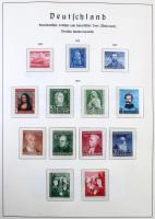 NSZK gyűjtemény az 1949-1975 közötti időszakból falcmentes Leuchtturm albumban. Szép minőség, teljes...