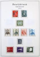 NSZK gyűjtemény az 1949-1975 közötti időszakból falcmentes Leuchtturm albumban. Szép minőség, teljes...