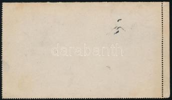 1889.jan.01. Két nyelvű ajánlott 5kr díjjegyes zárt levelezőlap 2 x 1kr + 8kr díjkiegészítéssel &quo...